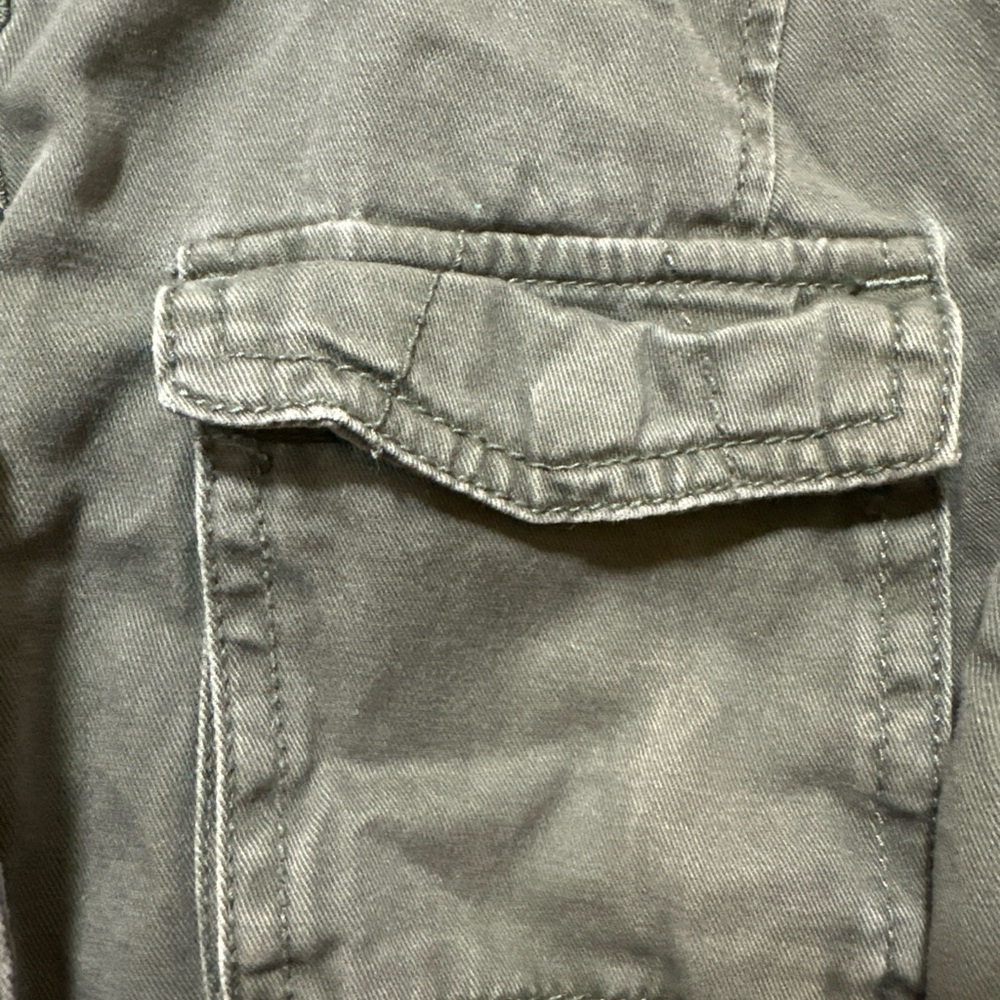 Aeropostale Women's Utility Jacket with Patterned Sleeves - Picture 4 of 8